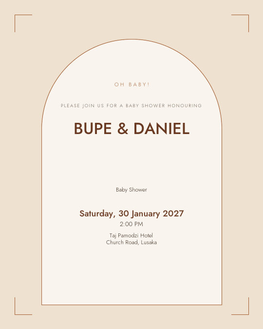 Tiny Treasures invitation — sample wording
