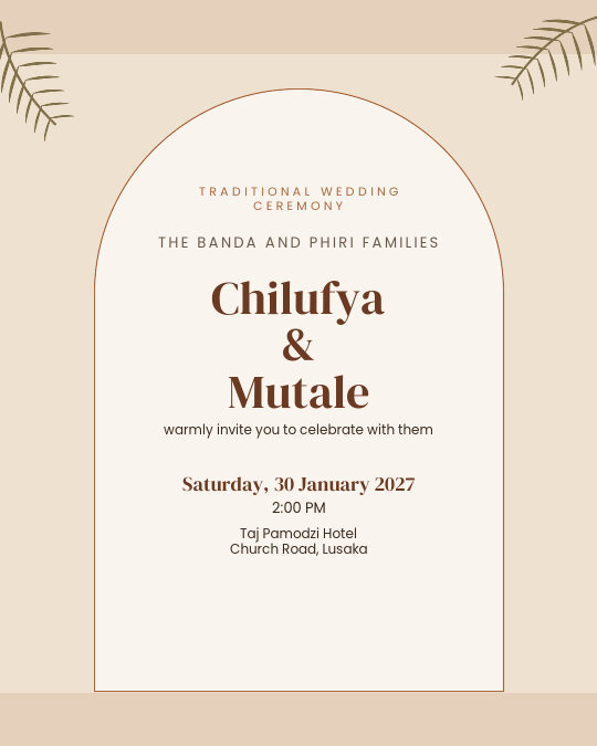 Village Gathering invitation — sample wording