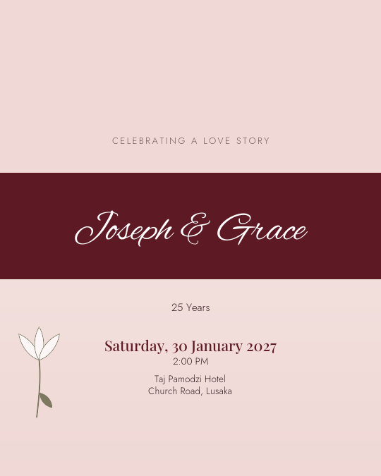 Vow Renewal invitation — sample wording