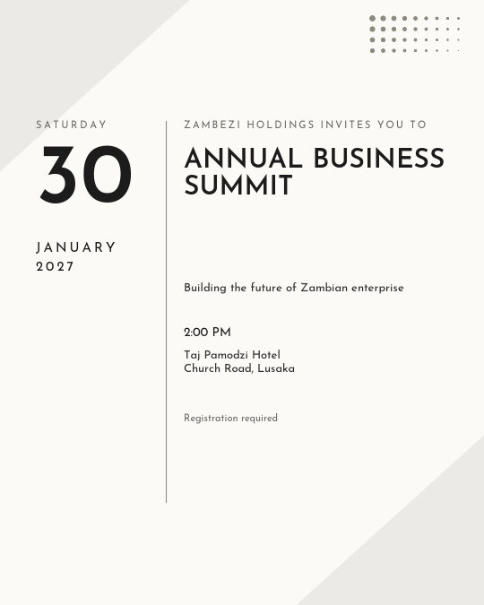 Women in Business invitation design preview