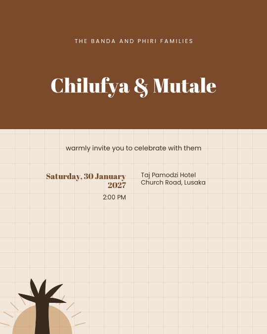 Woven Promise Day invitation design preview