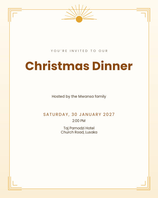 Year-End Party invitation design preview